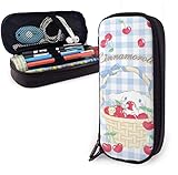GROSSE LAGERUNG: 7,81 x 3,54 x 1,57 Zoll. Große, weit offene Taschen zum einfachen Verstauen. Große Speicherkapazität für bis zu 50-60 Buntstifte / Gelschreiber und andere Geräte. Professionelle persönlichkeit DIY druck design und einfach zu entsprechen