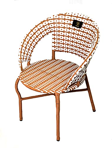 Image of Brookwood - Outdoor Patio Furniture Checks - Beige White (1 Chair)