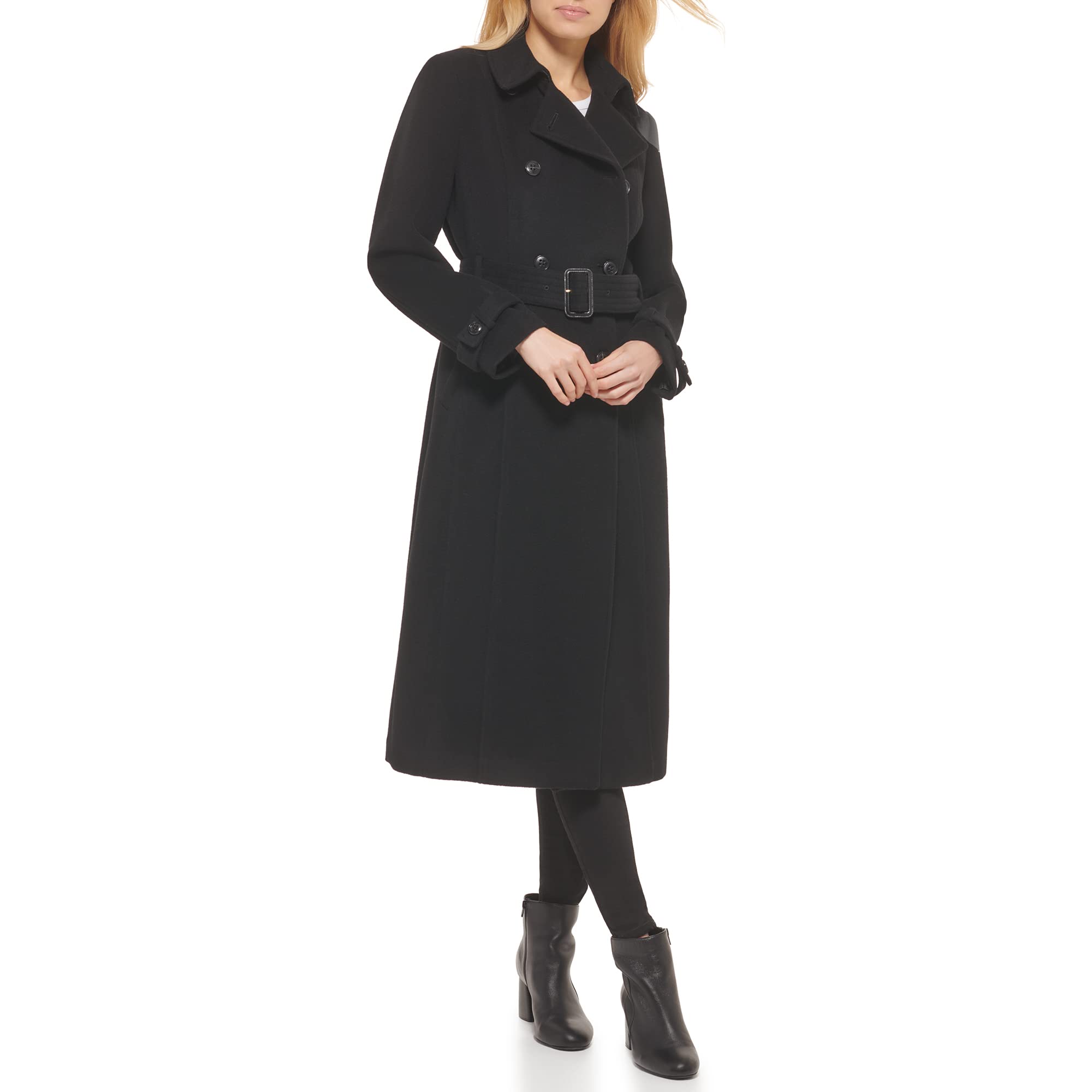 Cole Haan Damski płaszcz puchowy 352sw434-blk-4, czarny, 8, Czarny, 34