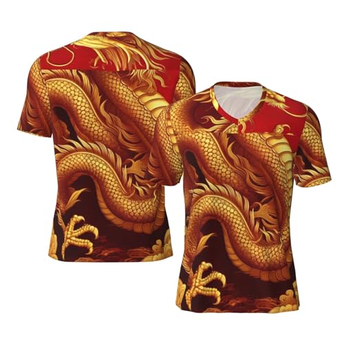 Stylish Athletic Sports Jersey East-China-Golden-Dragon Men's Rugby Jersey Small