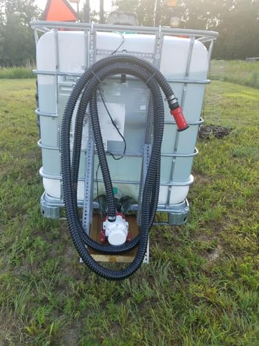 Image of Pond Tubing ID 1 inch x 50ft Black Corrugated Flexible Pump Hose