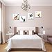 4 Pieces Canvas Wall Art Guitar Piano Phonograph and Drum Set Four Kinds of Classical Music Instruments Picture Music Painting Giclee Art for Home Decor Framed Ready to Hang (Guitar, 12x12inchx4pcs)