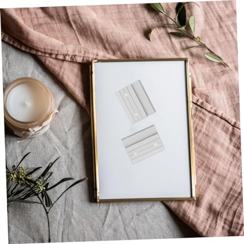 Image of 1Set Clip Picture Hangers Heavy Duty Mirror Mounting Brackets Easy Install Clips for Artwork Photos Wall Panels Screws Versatile Hanging Hardware