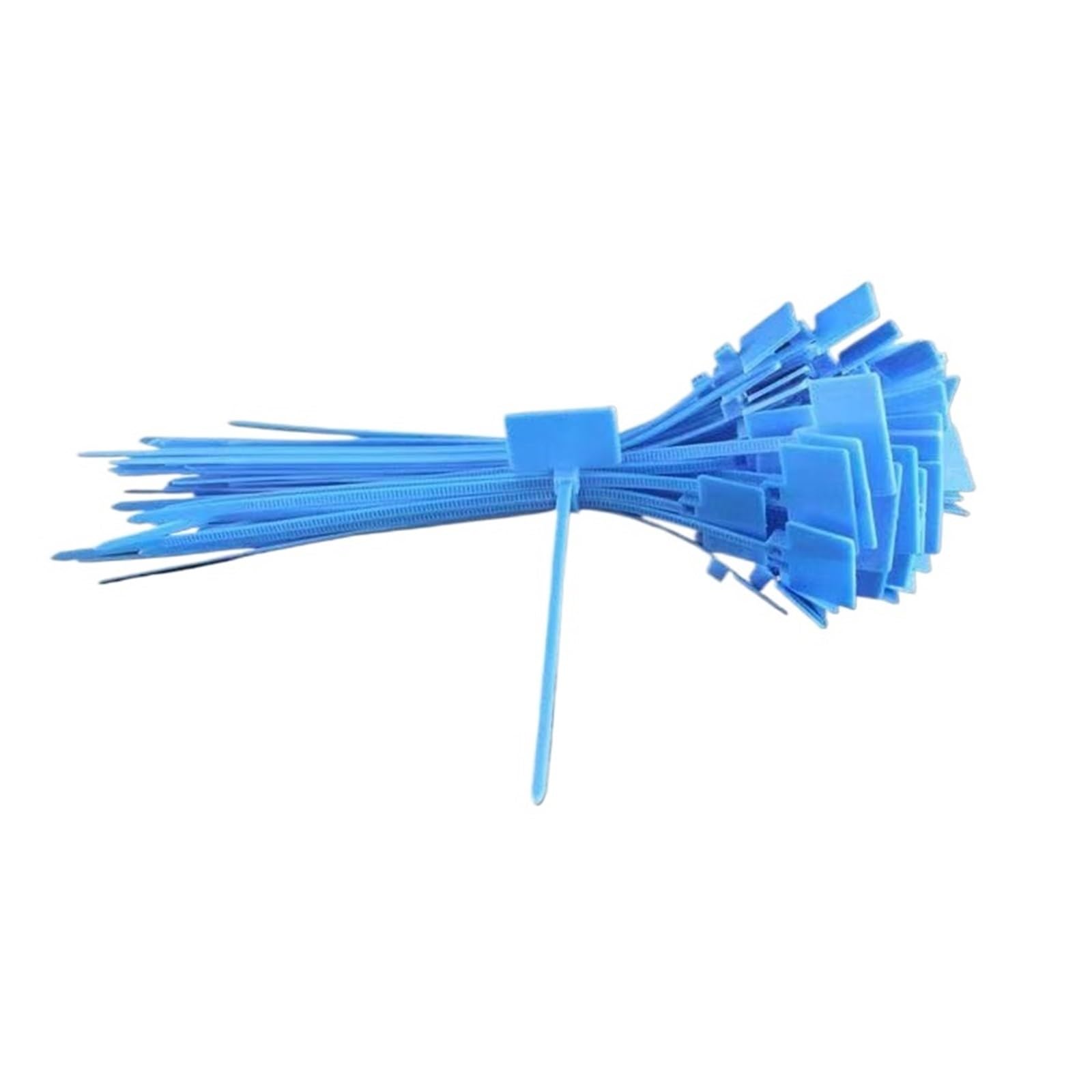Cable Zip Tie Wire Zip Ties Self-Locking Plastic, Cable Labels 100pcs Multicolor 4x150mm Binding Mark Zipper Fixed(Blue)