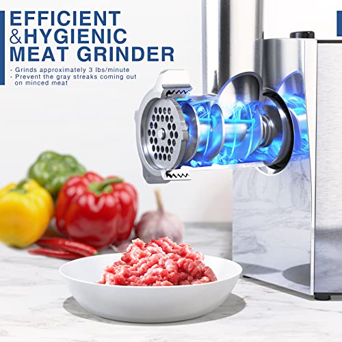 Cheffano 20MG091-SILVER Meat Grinder, 2600W Max Stainless Steel Meat Grinder Electric thumb #3