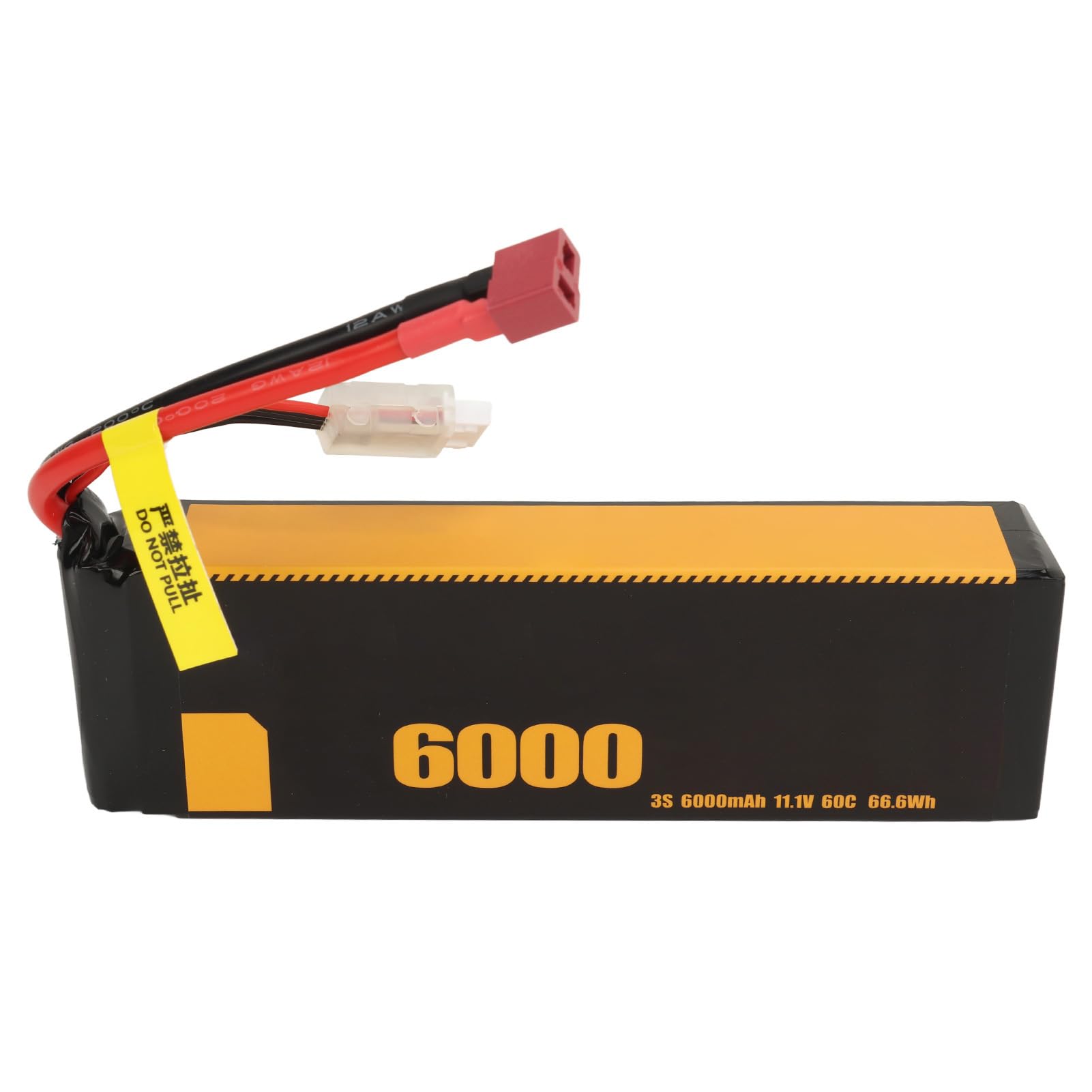 Batteria Lipo 3S 6000mAh Ad Alta capacità per Modelli FS 1/10 1/8 RC Resistente Agli Urti Lunga Durata (Spina a T)