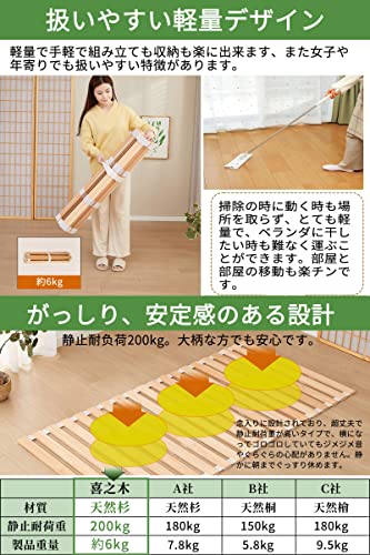 喜之木 すのこベッド シングル の商品画像 5