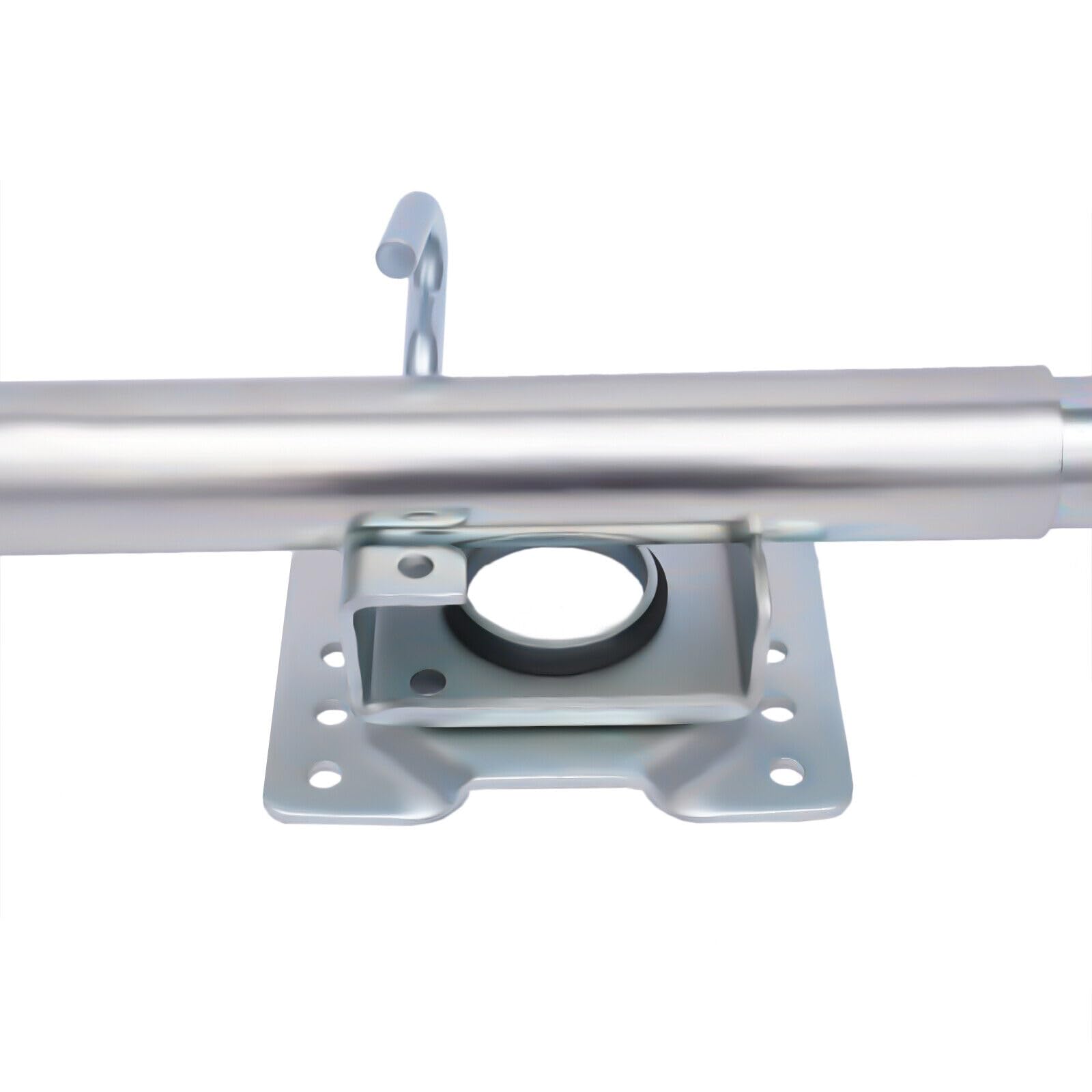 Rueda de apoyo para remolque, accesorio automático, 50 mm, plegable, de goma, 1200 LB, ideal para remolques, caravanas, motorhomes, etc