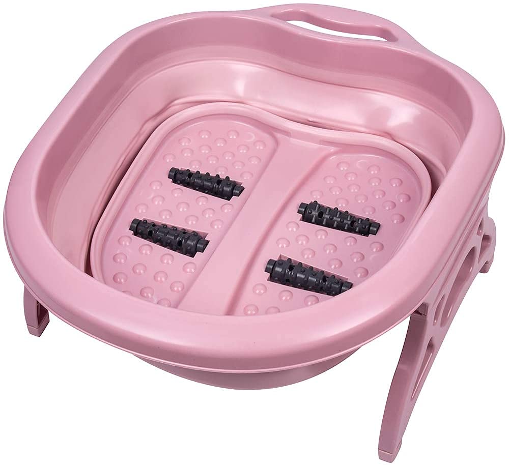 Buy Portable Collapsible Foot Spa Bath Tub with Foot Massager Rollers