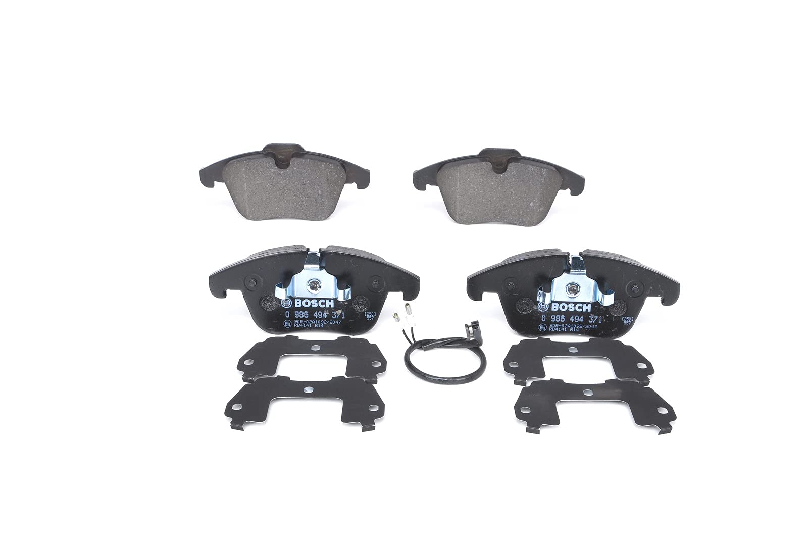 Bosch BP1279 - Pastiglie Freni Auto, Asse Anteriore - Qualità Bosch - Riduzione del Rumore e della Polvere - Certificazione ECE-R90 - Senza Rame - 1 Confezione da 4 Pastiglie