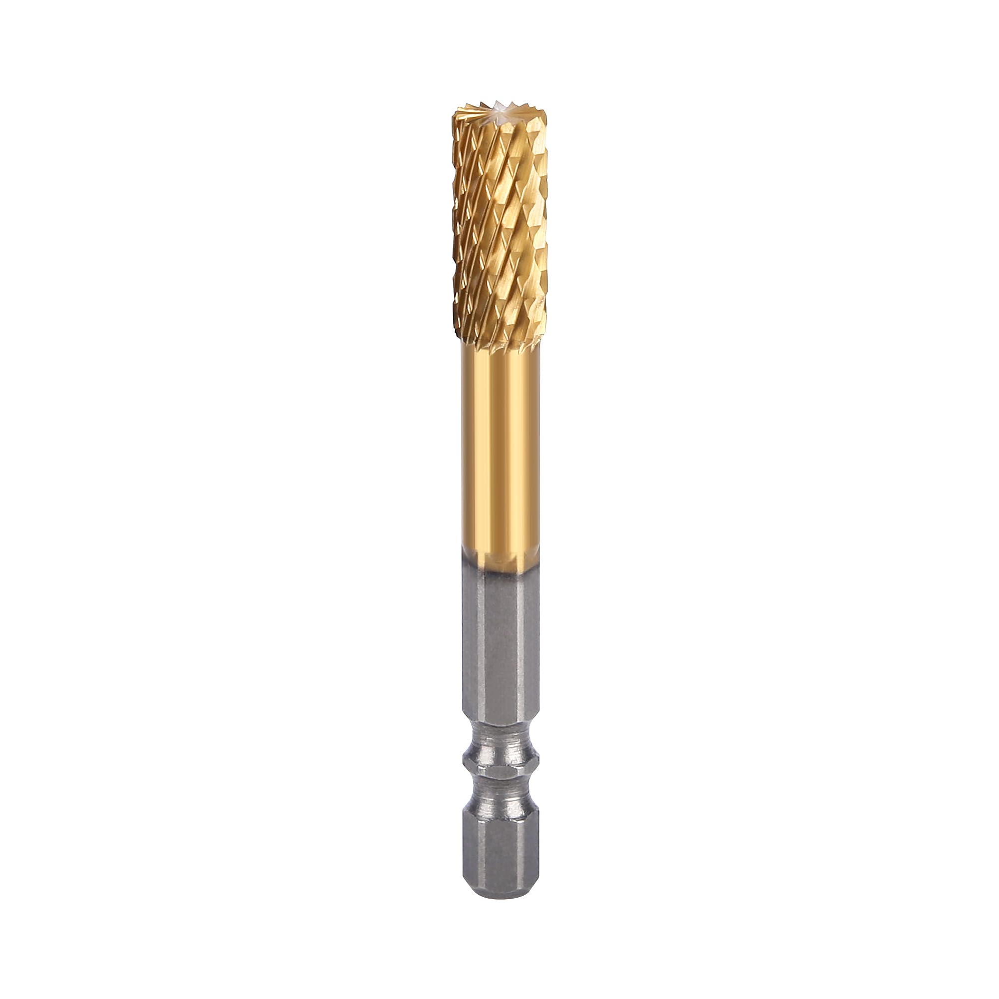 HUHAO Tungsten Carbide Rotary Burr Bit, Double Cut Carbide Burr 1/4" Shank Die Grinder Cutting Burrs Bit for Metal Working & Sturdy — Amazon image 11