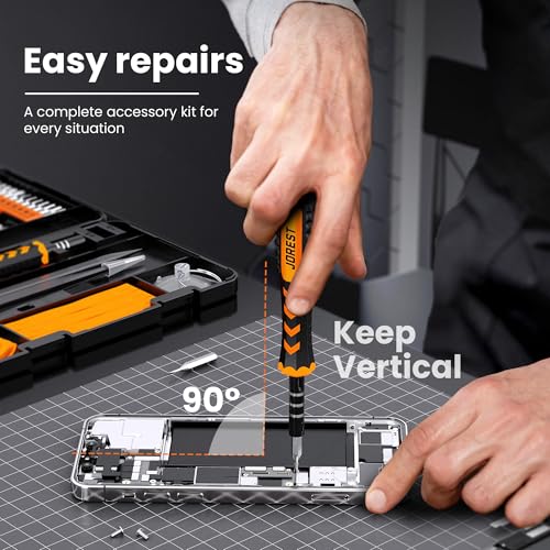 Image of JOREST 59Pcs Small Precision Screwdriver Set with Torx T5 T6, Mini Tool Kit | Magnetic Electronic Repair Tool Kit for Macbook, Computer, Laptop, Phone, PS5, Xbox, Switch, Eyeglasses, Watch, Ring Doorbell