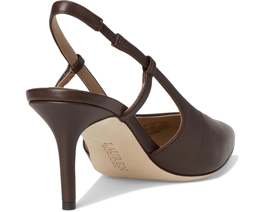 Lauren Ralph Lauren Khloe Leather Slingback Pumps - Back View