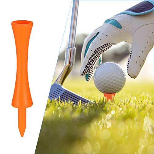 Zocipro-100-Pcs-70mm-Plastico-tee-Golf-Durable-tee-Golf-de-Castillo-Adecuado-para-Driver-Golf-Estera-de-Practica-de-Golf-y-Bolas-Golf-Plastico
