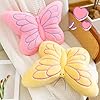 PEACH CAT Butterfly Pillow Decorative Butterfly Shaped Throw Pillows 16" x 12" Soft Plush Cushion Decor for Bedroom Living Room Sofa Couch Pink #2