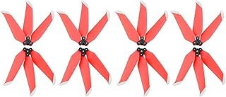 Quick Release Three Blades Propeller Noise Reduction Blades Replacement Propeller compitable with Mavic Air 2/Air 2S Drone Ps3 Camera Mounting Clip (Red, One Size)