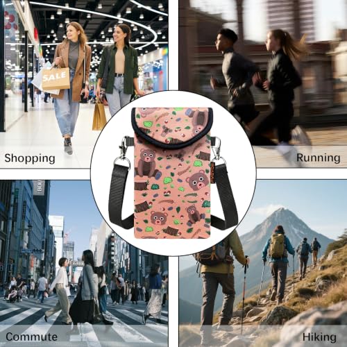 Image of Neoprene Phone Sleeve Pouch Case Bag for Men Women w /Crossbody Strap /Neck Lanyard for iPhone 17 /16 /15 /14 Pro Max, Samsung S25，Pixel 10