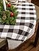 DII Buffalo Check Collection, Classic Farmhouse Tablecloth, Table Topper, 40 x 40, Black & White