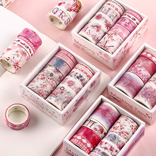 Preisvergleich Produktbild BLOUR 10Roll / Box Mehrzweckpapier Dekoration Aufkleber Hinweis Geschenkbox Briefpapier Zubehör Bandaufkleber DIY Hand Account Small Fresh