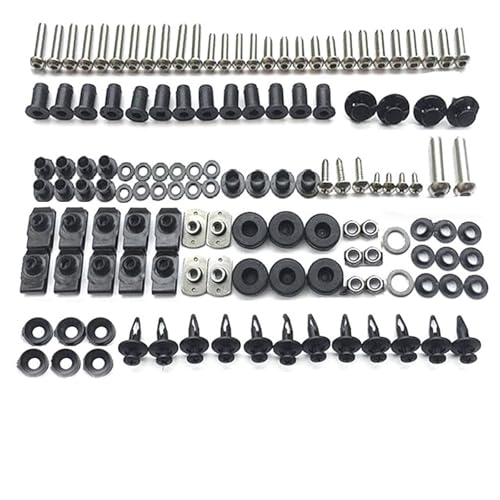 車体ネジ オートバイアクセサリー に適合するカワサキ に適合するニンジャ 400 400R EX400 EX400R に適合するニンジャ400 2018 2019 2020 2021 2022 2023 フェアリングボルトネジキットナットクリップ(Silv