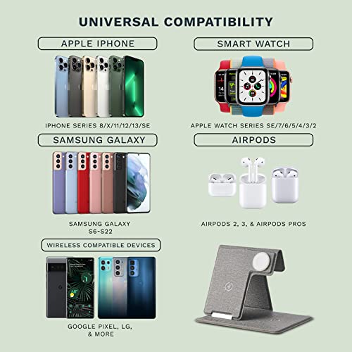 FUEL Foldable 3 in 1 Fast Wireless Charging Station for Multiple Devices - Portable iPhone - image 6