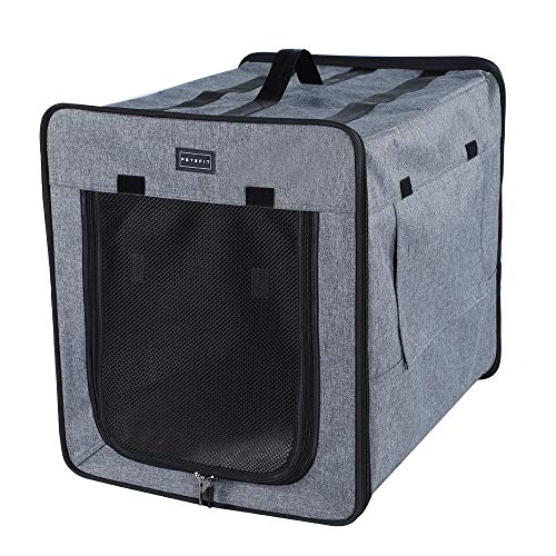 Petsfit Soft Portable Crate with Solid Structure for Indoor and Outdoor Used, Large