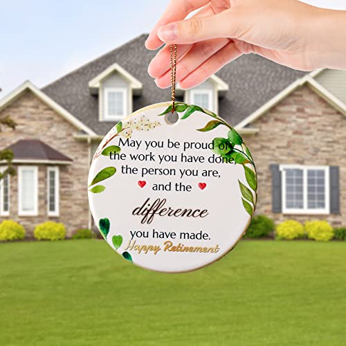 Retired Ornament 2023,Retirement Gifts For Women Man,Retired Gifts For Nurse,Coworker,Teacher Ornament, 3Inch Holiday Keepsake Retirement Christmas Ornaments 2023 #TOP4