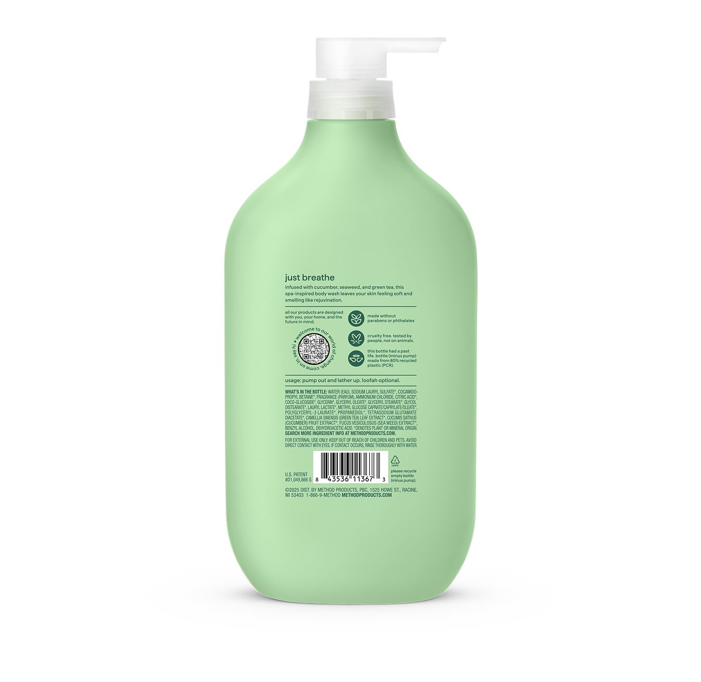 Amazon.com : method Body Wash, Daily Zen, 28 fl oz | Soothing