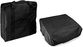 Outspark Grill Cover and Carry Bag for Blackstone 17 Inch Griddle Without Griddle Hood/Camp Chef Griddle Flat Top Grill Similar Size,600D Water Proof Canvas Accessories for Blackstone 17" Griddle