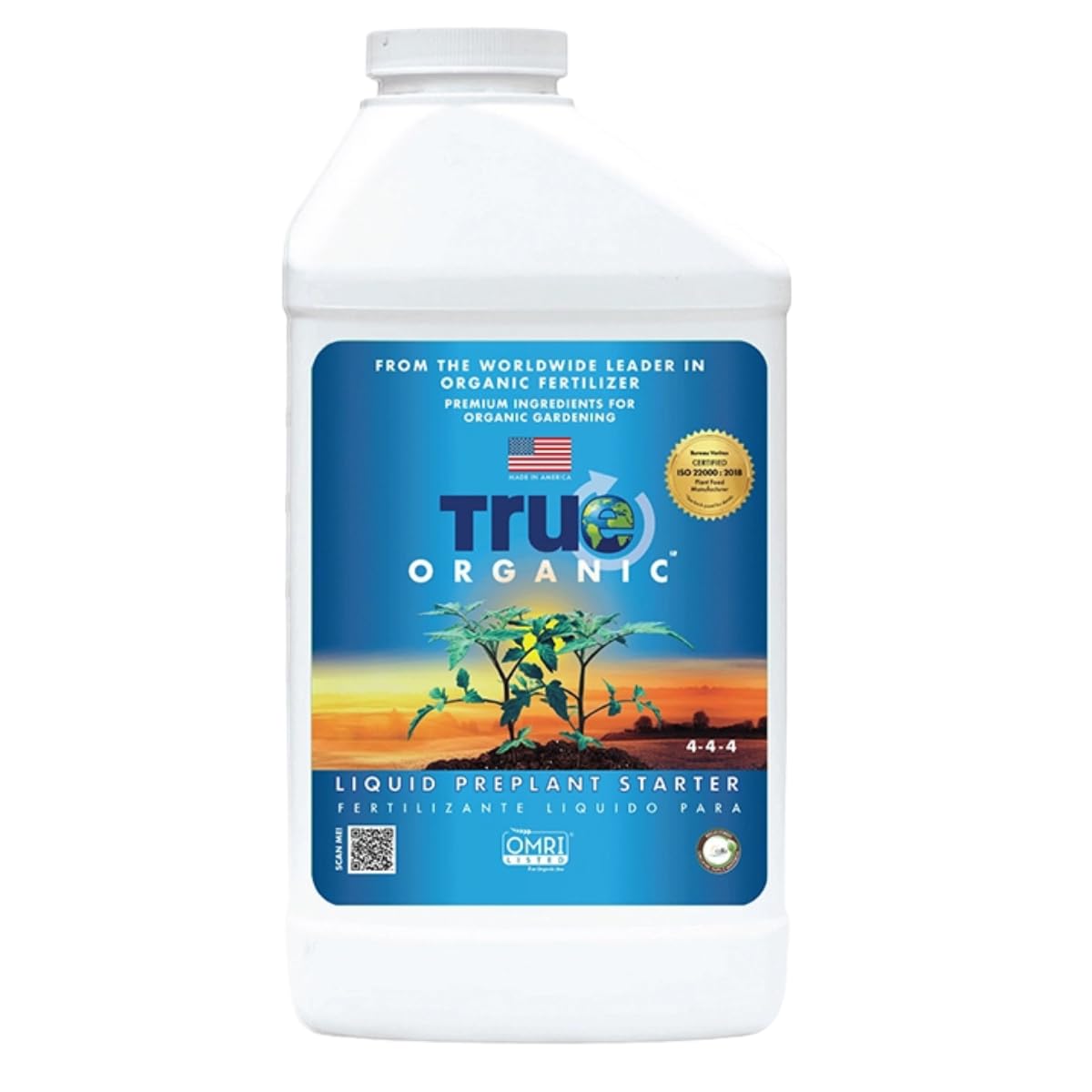 True Organic Liquid Preplant Starter bottle