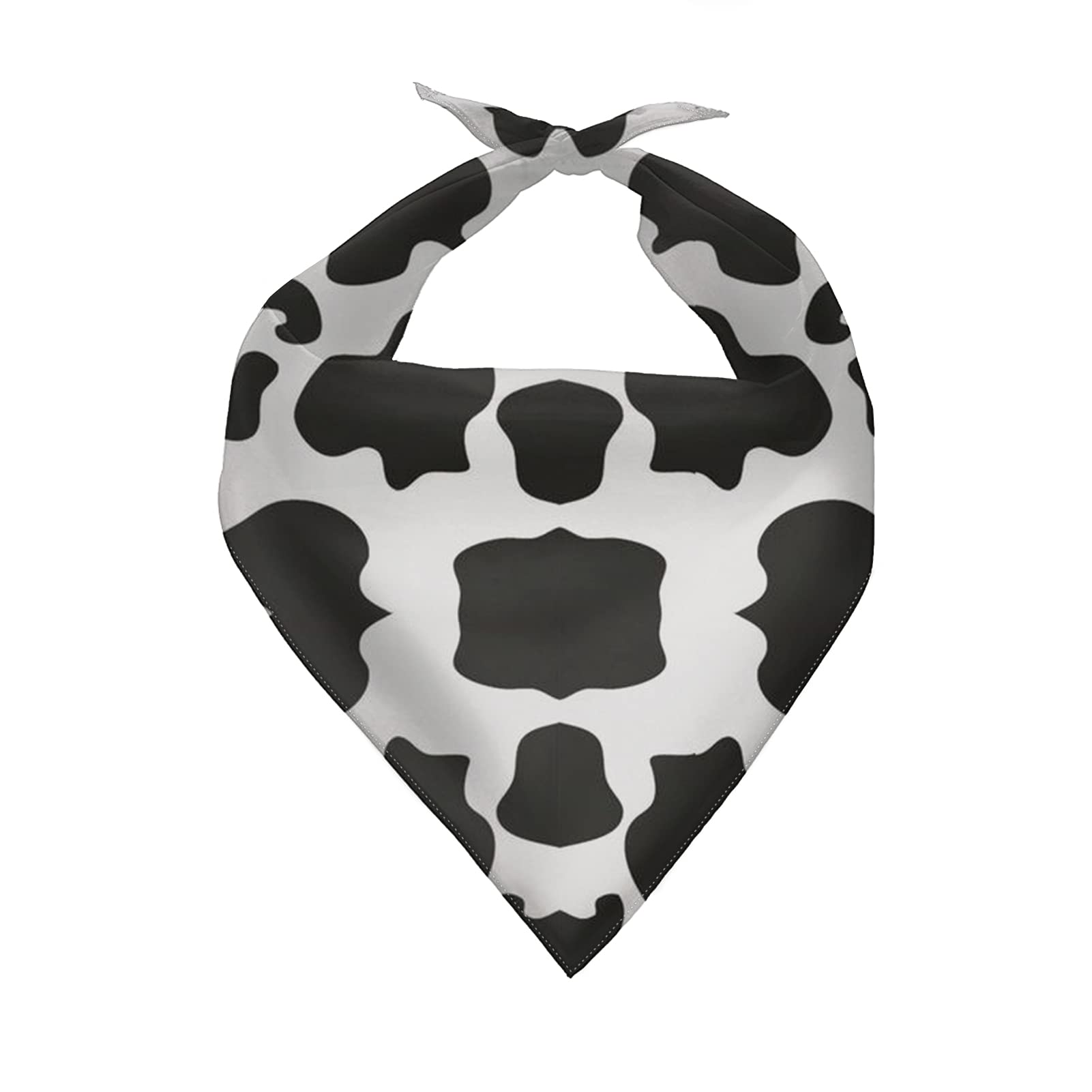 KEIAHUAN Black and White Animal Cow Print Dog Bandanas Birthday Gift Washable Dog Bib Kerchief Scarf Adjustable Accessories Triangle Bibs for Girl or Boy Small Medium Large Dogs Puppy Cat — image 1
