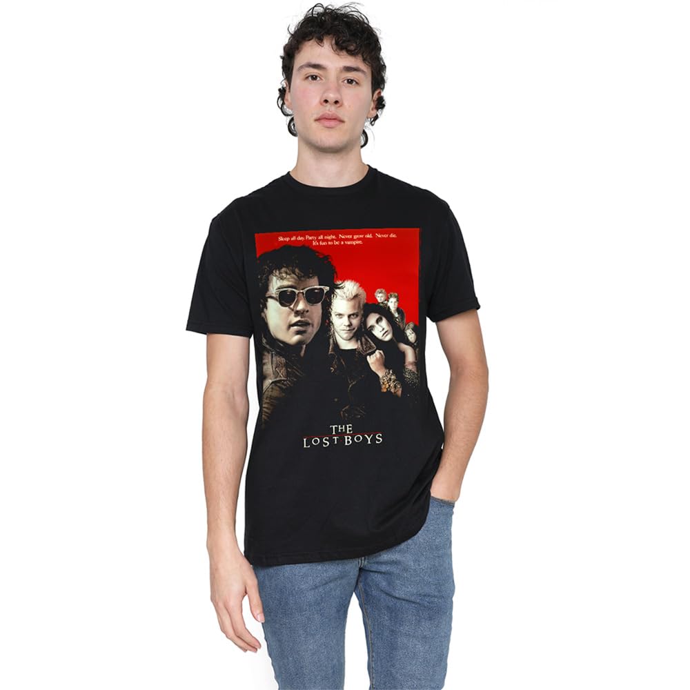 The Lost Boys Fun to Be A Vampire Poster Unisex T Shirt, Black, Medium