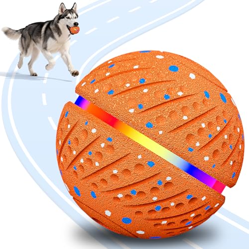 Palla Interattiva Intelligente con Luci Colorate per Cani – 3 Modalità di Gioco, Impermeabile e Ricaricabile – Giocattolo Sicuro e Indistruttibile per Cuccioli e Cani di Taglia Piccola e Media