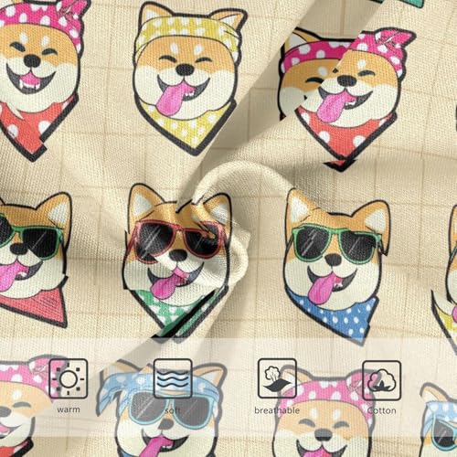Joisal Durable Toddler Girls Underwear 2t Cotton Panties Little Girl Cute Cartoon Shiba Inu Dog Briefs Kids Undies3