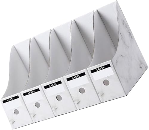 Cabilock 5pcs Desktop Storage Rack File Holder Organizer for Students and Office Document Stand with Practical Design Space-saving File Organizer
