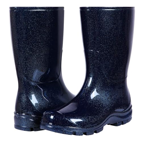 Asgard Women's Mid Calf Rain Boots Printed Waterproof Rubber Boots Short Garden Shose4