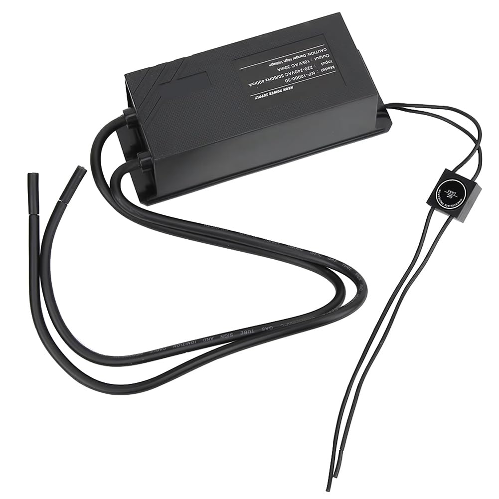 Jnchdghwa Black Neon Light Electronic Transformer Np-10000-30 10Kv 30Ma Neon Sign Power Supply Unit