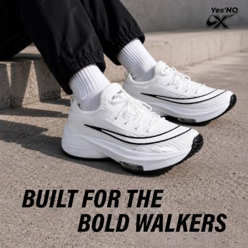 Yes’NO Store Yes’No Men's White Sports Shoes - Image 3