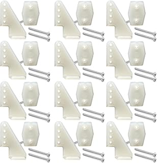 12 Sets Nylon Control Horns T Style L18Ã—W13Ã—H25mm 4 Holes for RC Airplane KT Model Plane DIY Parts Accessories with M2x20mm Screw