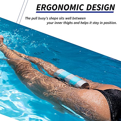 image for Sunlite Sports EVA 5-Layer Pull Buoy Leg Float - Pool Training Aid, Le