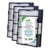 Breathe Naturally HAPF600 True HEPA Filter B (3 Pack) Replacement for Holmes Air Purifier Filter B,...