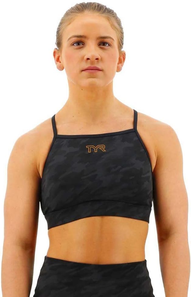TYR Womens High Neck Performance Sports Bra