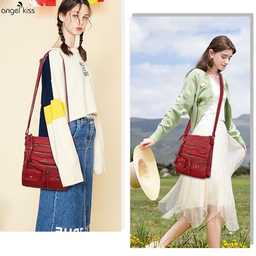 Image of Angel Kiss Small Shoulder Bag for Women Crossbody Purses and Handbags Multi Pockets Hobo Bags