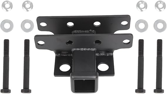 Trailer Hitch, 2inch Car Tow Hitch Receiver Trailer Rear Low Bumper Heavy Duty Metal Towing Connector Kit