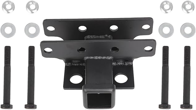 Trailer Hitch, 2inch Car Tow Hitch Receiver Trailer Rear Low Bumper Heavy Duty Metal Towing Connector Kit