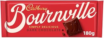 Premium chocolate bar - Best size Gift For Friend & Family Cadbury Bournville Classic Dark Chocolate 180g