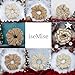 Handmade Organic Cotton Scrunchies (Medium, Biscuit Check)