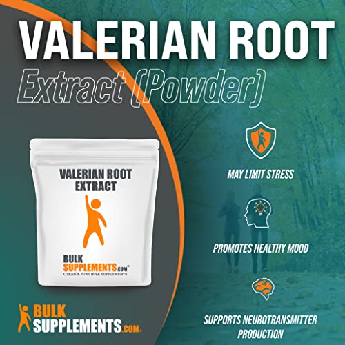 Bulksupplements.com Valerian Root Extract Powder - Herbal Extract Supplements, Valeriana Officinalis - Gluten Free - 500Mg Per Serving, 500 Servings (250 Grams - 8.8 Oz) #TOP2