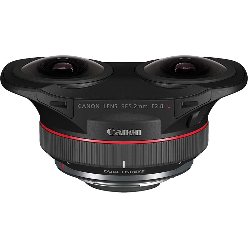 レンズ(単焦点) Canon RF5.2mm F2.8 L DUAL FISHEYE Amazon.com : Canon RF5.2mm F2.8 L Dual Fisheye Lens – 3D