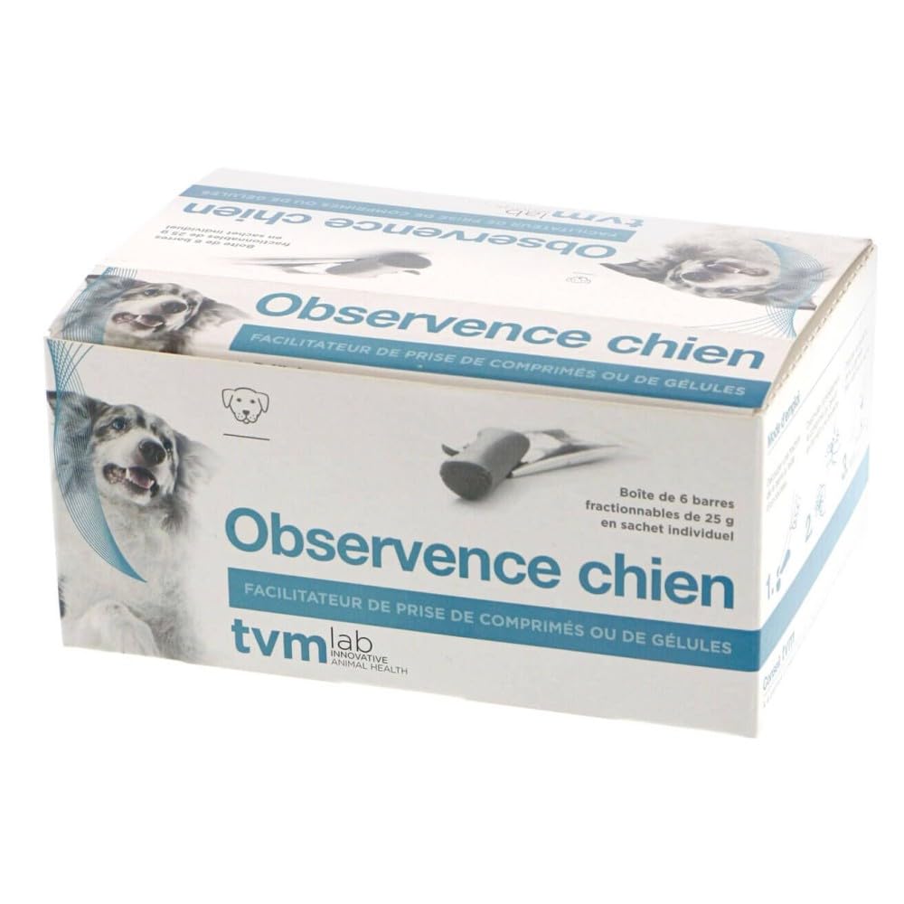 TVM - Observence chien 6 barres de 25 grs